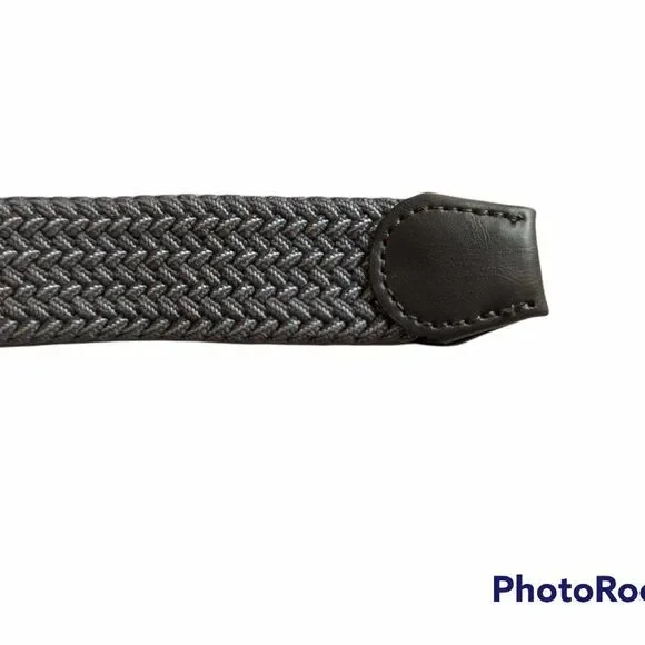 Unisex Silver Knit Stretch Belt - Picture 4 of 4